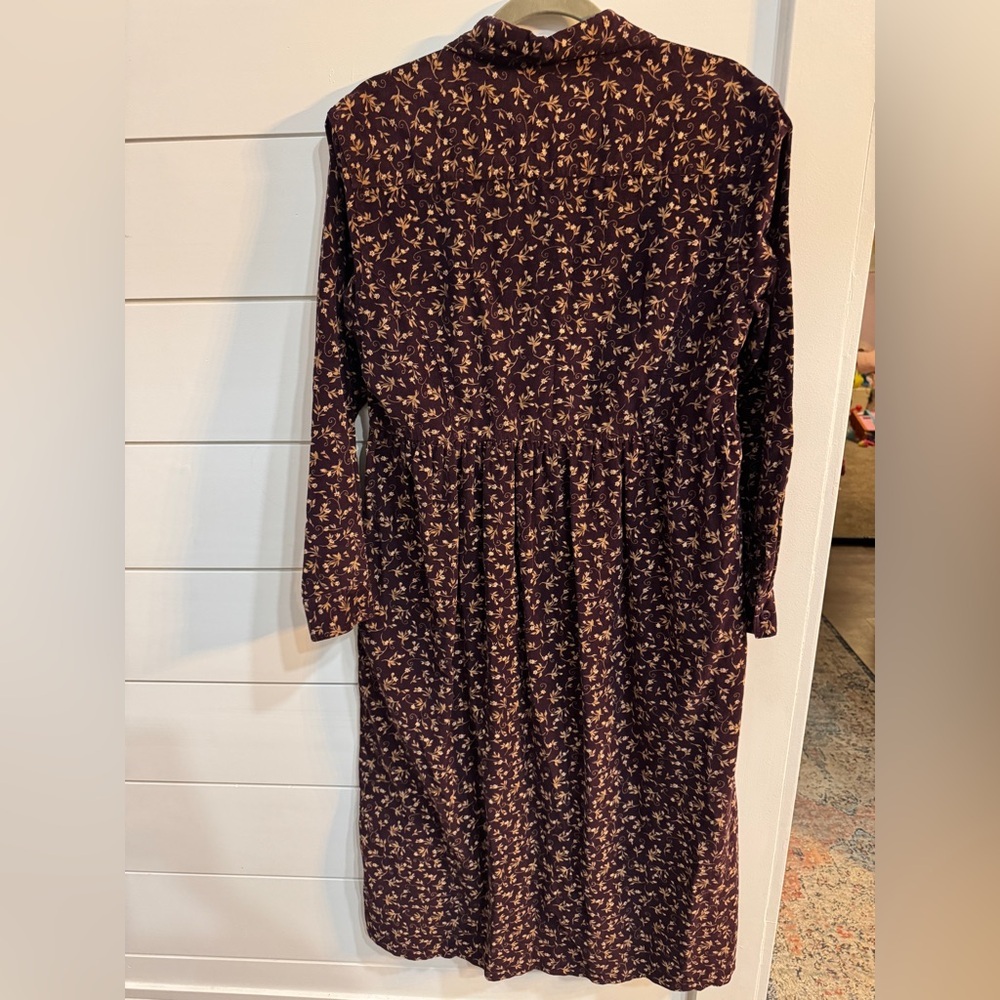 L.L. Bean Vintage Purple Floral Corduroy Maxi Dress
Size 10P - Picture 2 of 6